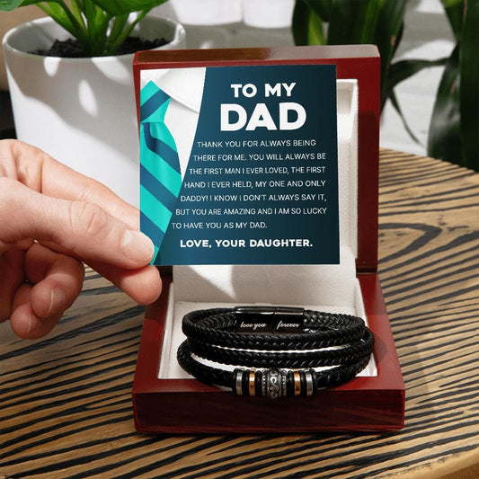 To My Dad | Thank You  Men's Bracelet - JENACDirect