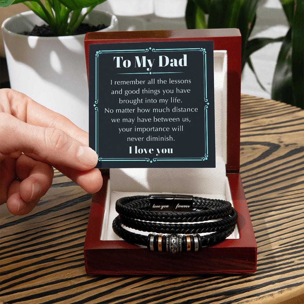 My Dad | I Love You Forever | Men's Bracelet - JENACDirect