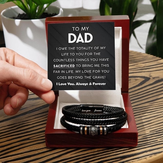 To My Dad | Countless Things | Men's Bracelet - JENACDirect