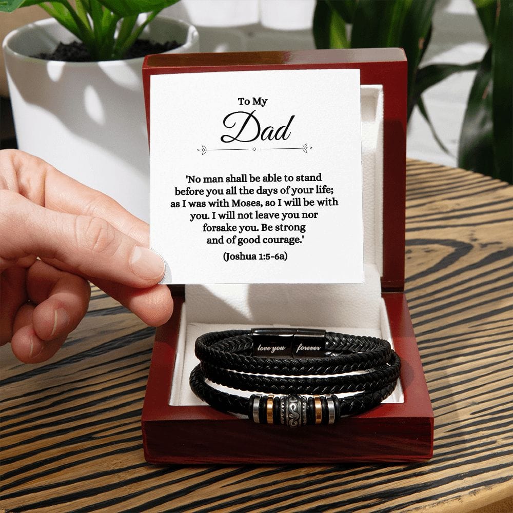 To My Dad | Love You Forever Bracelet with Scripture - JENACDirect