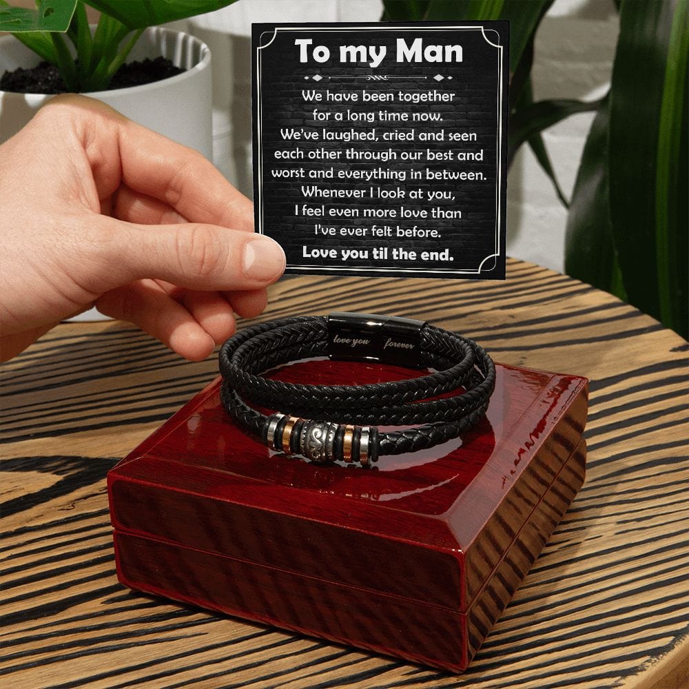 To My Man | Been Together | Men's Bracelet - JENACDirect