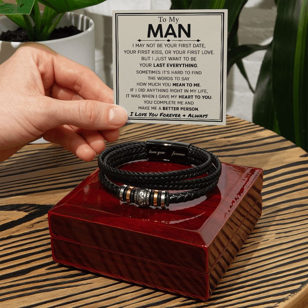 To My Man | Your Last Everything | Men's Bracelet - JENACDirect