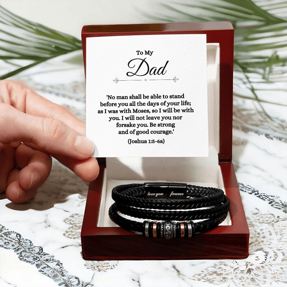 To My Dad | Love You Forever Bracelet with Scripture - JENACDirect