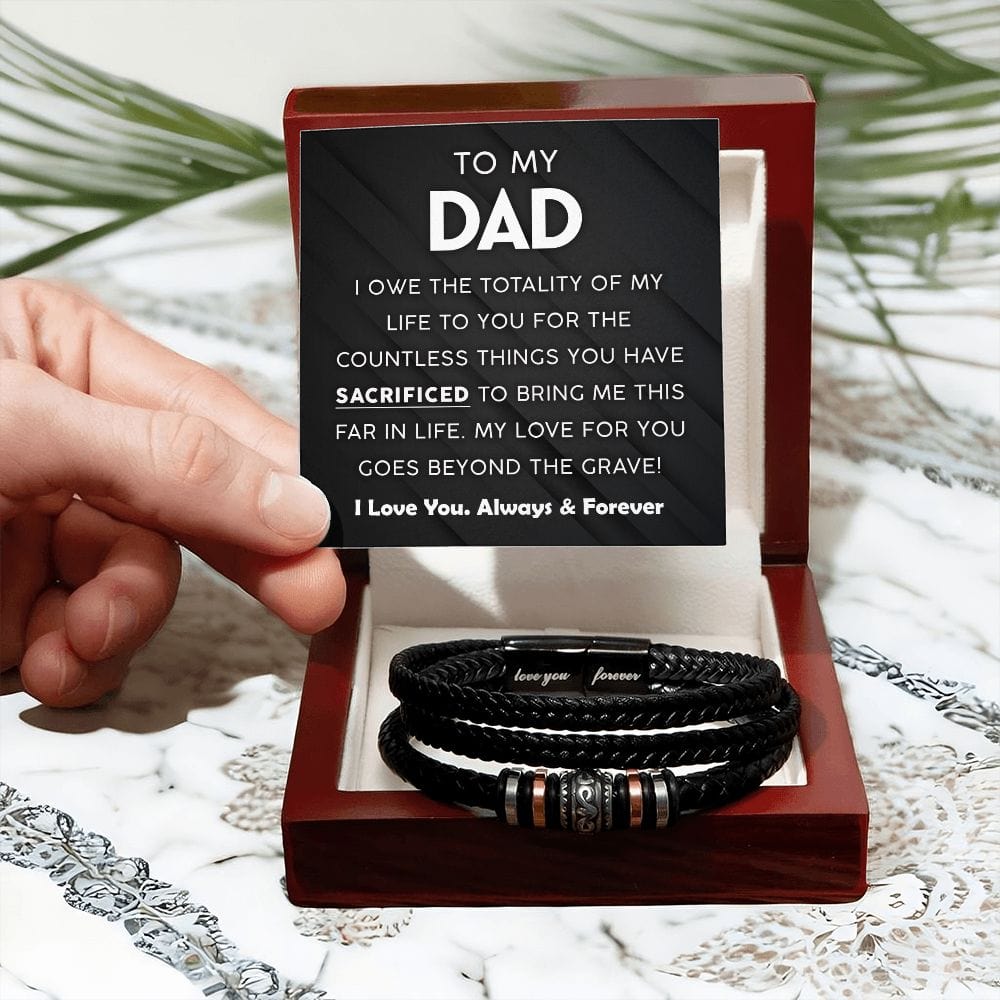 To My Dad | Countless Things | Men's Bracelet - JENACDirect