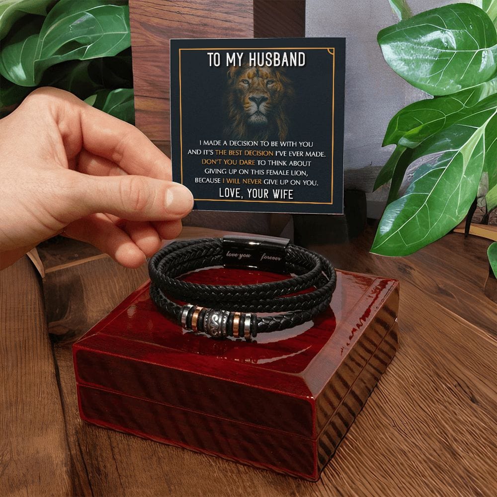 My Husband | Best  Decision | Men's Bracelet - JENACDirect