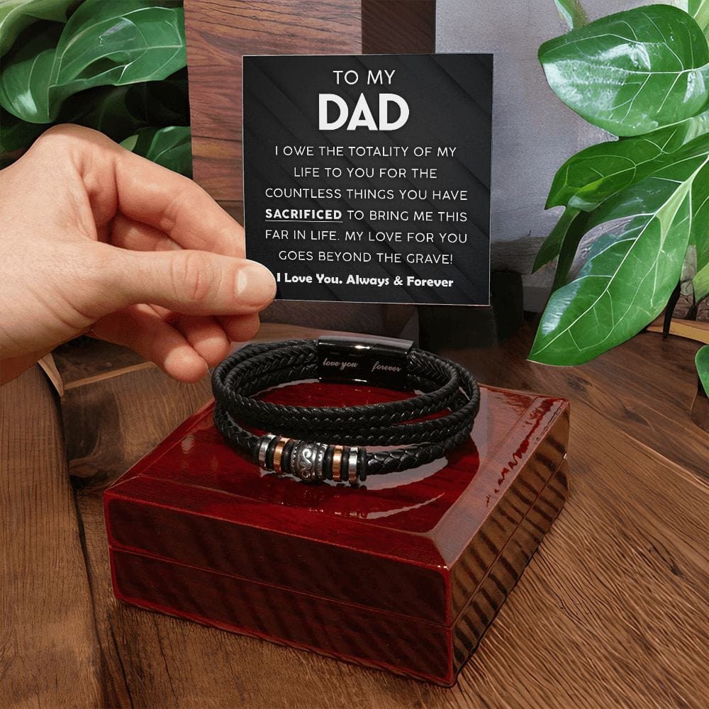 To My Dad | Countless Things | Men's Bracelet - JENACDirect