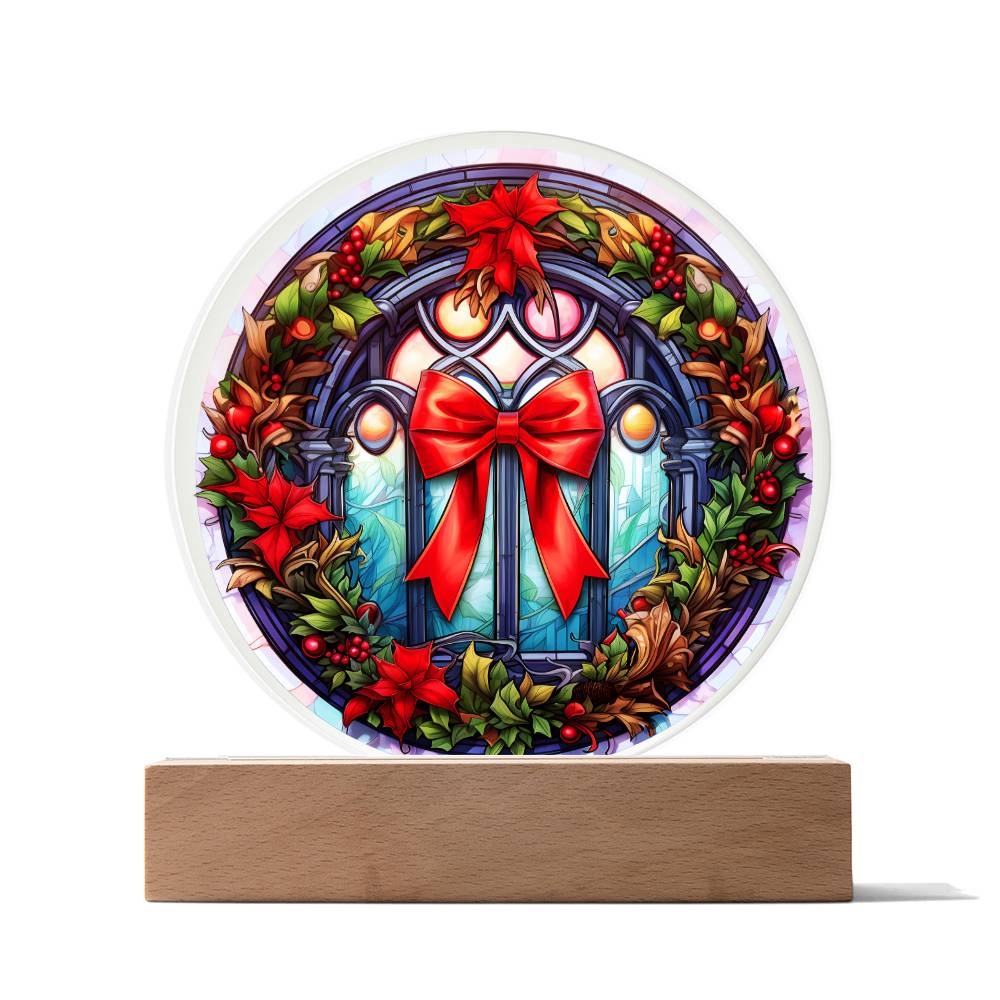 Christmas Wreath | Acrylic Circle