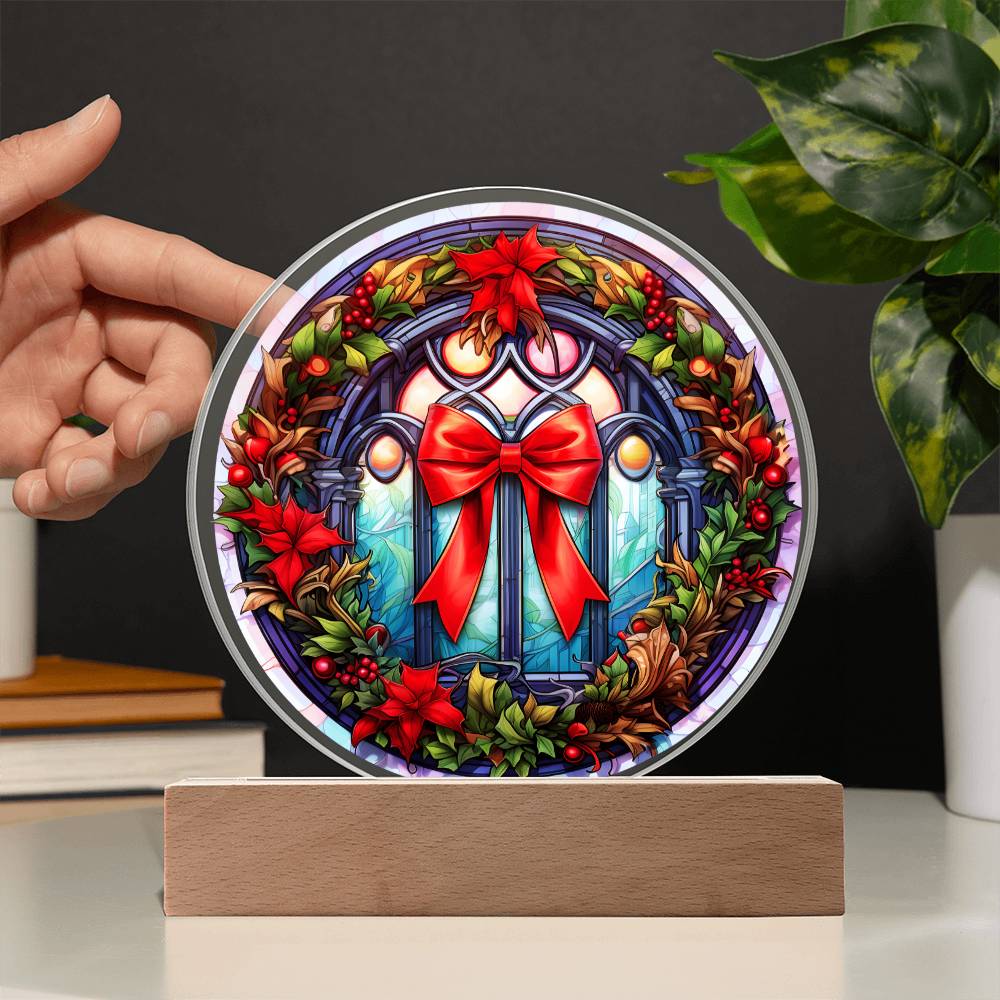 Christmas Wreath | Acrylic Circle