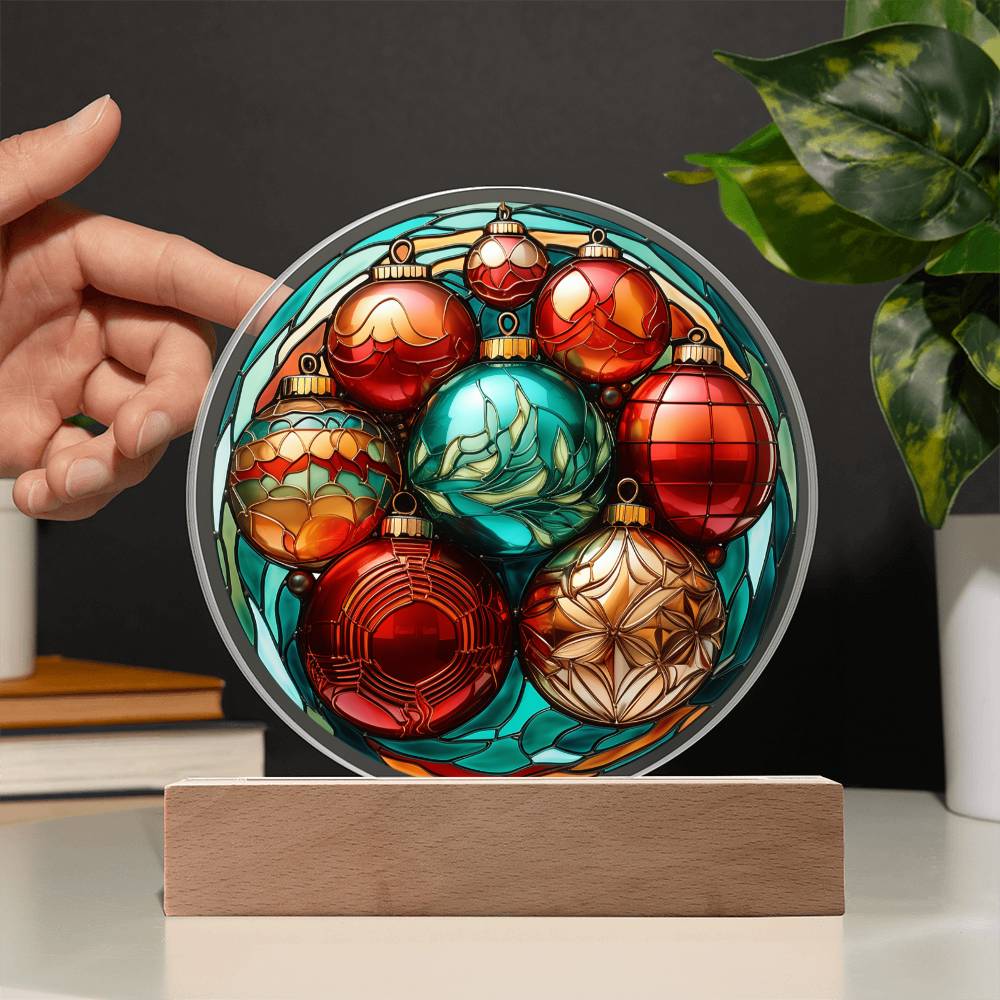 Christmas Ball Acrylic Plaque - JENACDirect