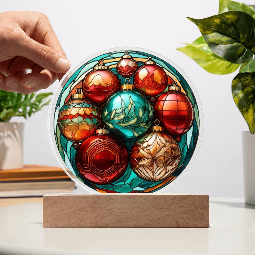 Christmas Ball Acrylic Plaque - JENACDirect