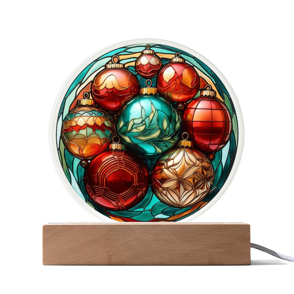 Christmas Ball Acrylic Plaque - JENACDirect