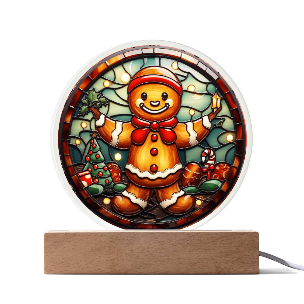 Christmas Gingerbread man | Acrylic Plaque - JENACDirect