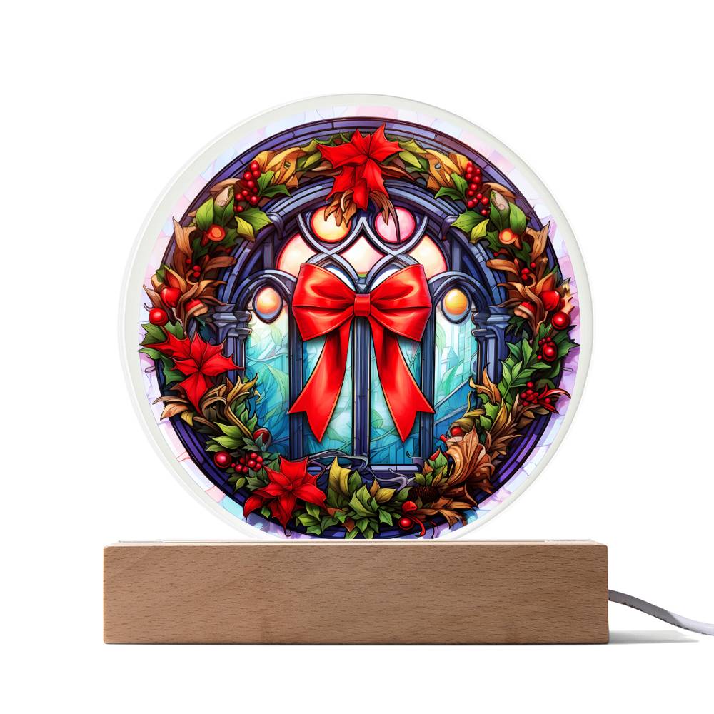 Christmas Wreath | Acrylic Circle