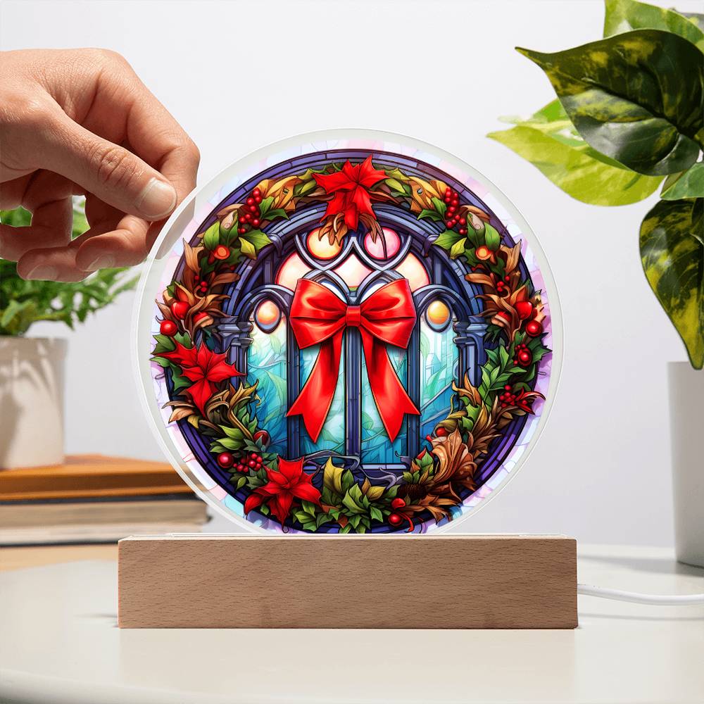 Christmas Wreath | Acrylic Circle