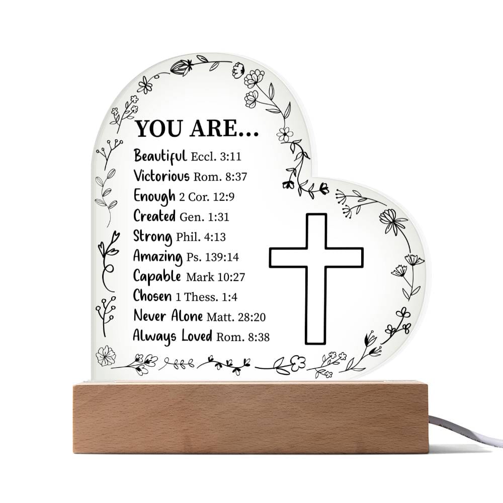 You Are.... | Christian Gift | Acrylic Lamp