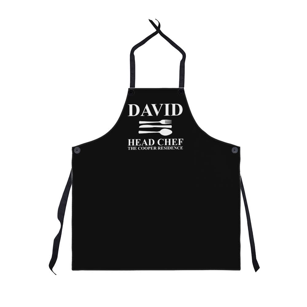 Personalized Head Chef Apron - Gift For Dad/ Granddad/Uncle/Husband