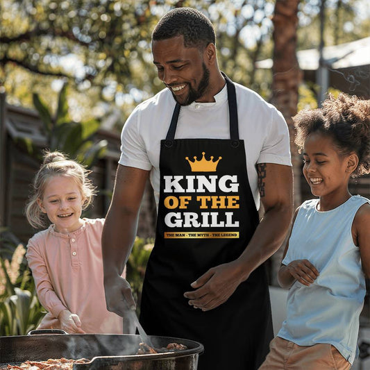 King Of The Grill Apron | The Man - The Myth - The Legend