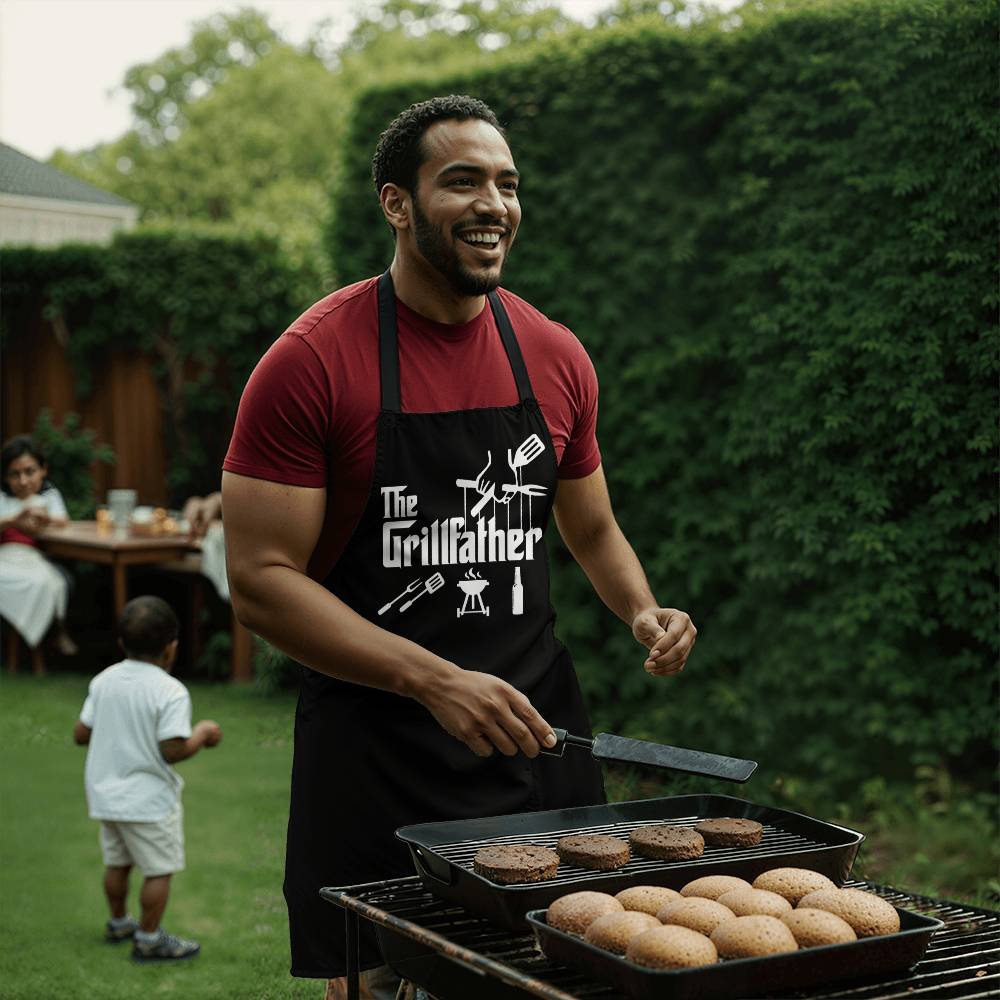 The GrillFather Apron | Gift For Dad, Grandpa, Uncle, Brother