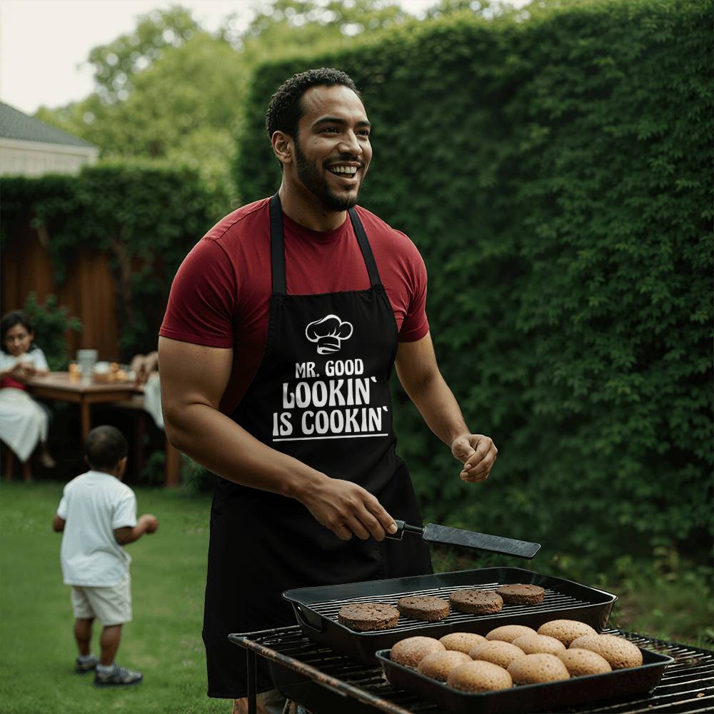 Mr Looking Good is Cooking Apron