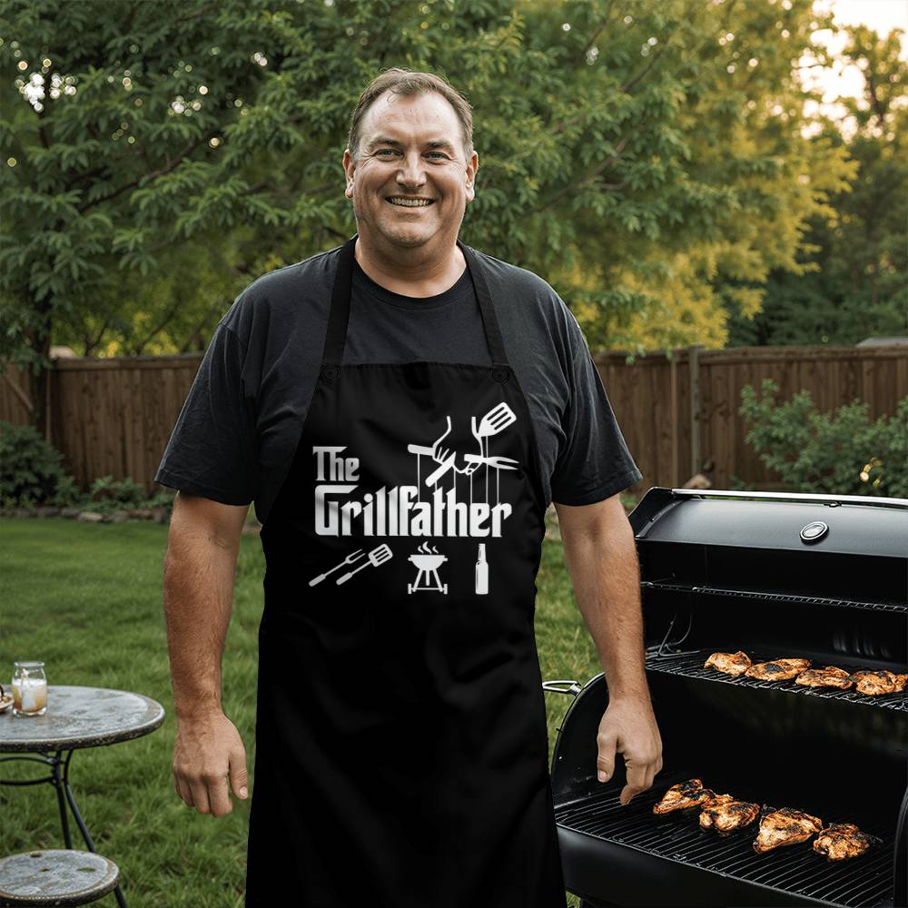 The GrillFather Apron | Gift For Dad, Grandpa, Uncle, Brother