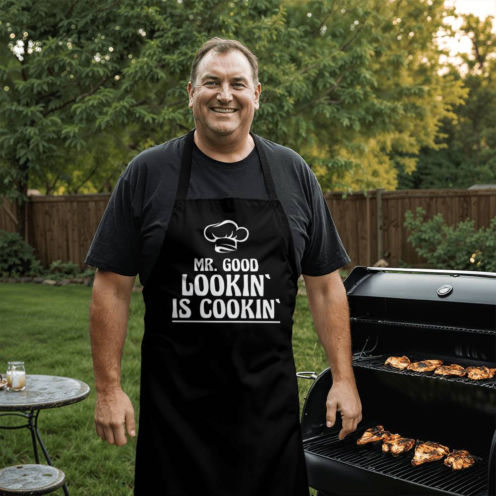 Mr Looking Good is Cooking Apron