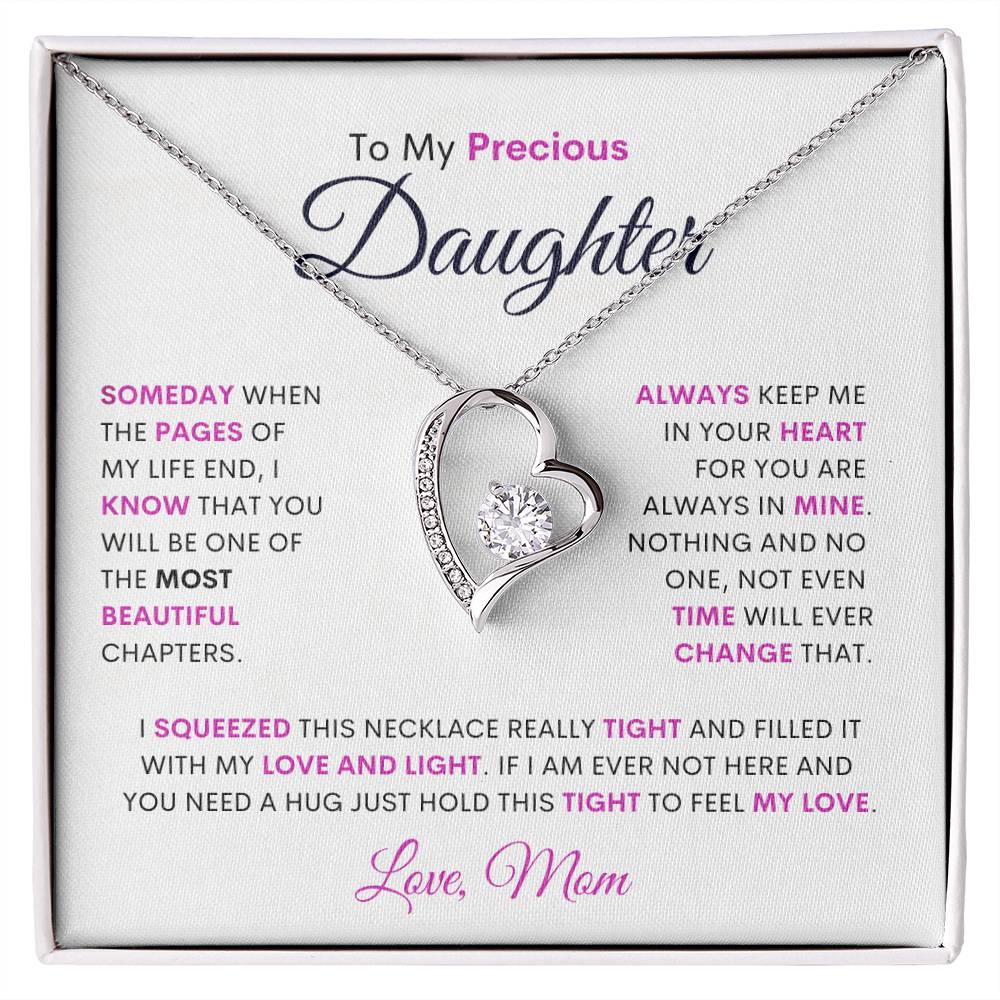 To My Beautiful Daughter | Most Beautiful Chapter | Forever Love  Necklace | from Mom