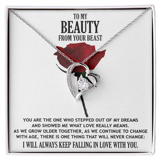 To My Beauty From Your Beast | Forever Love Necklace