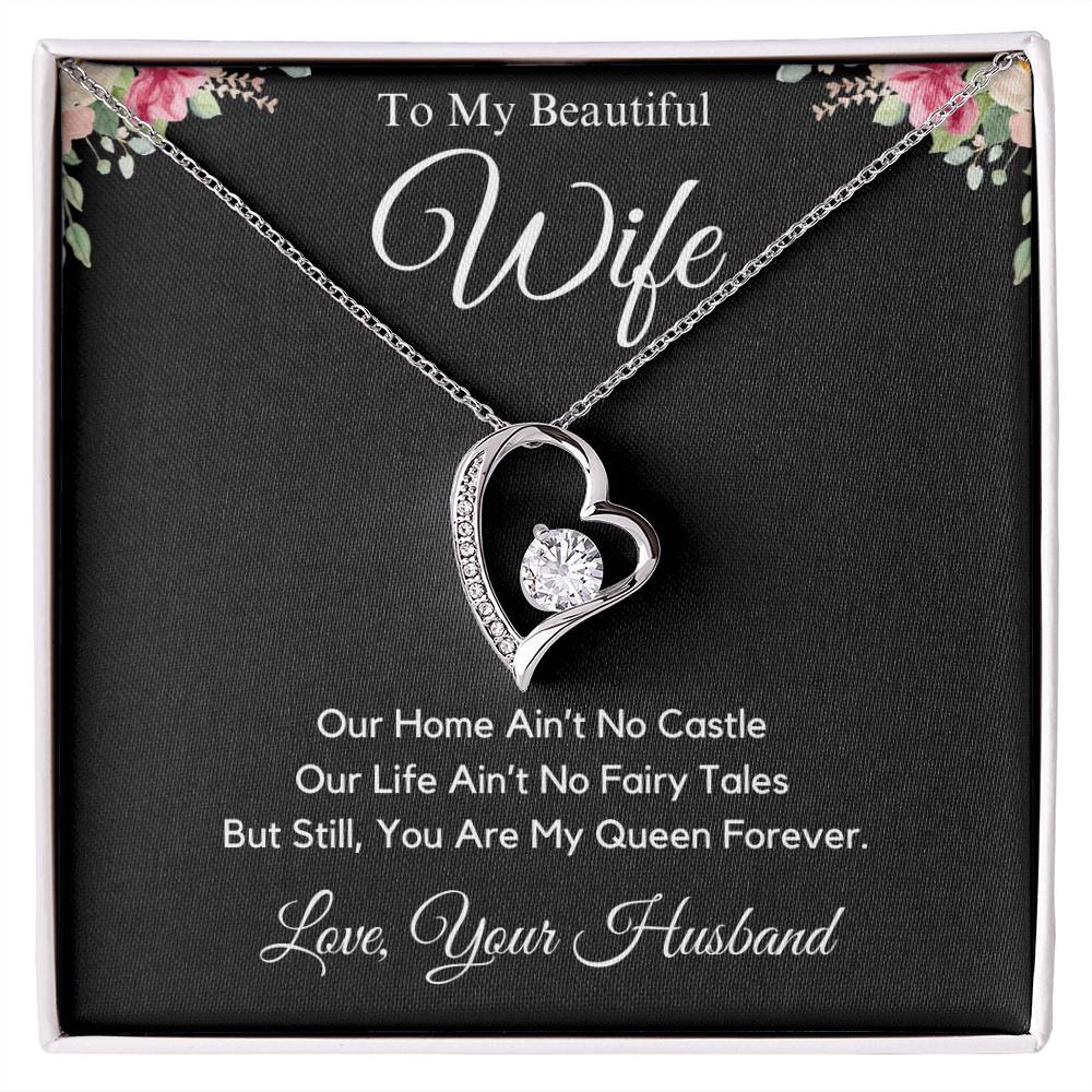 My Beautiful Wife | You Are My Queen | Forever Love Necklace