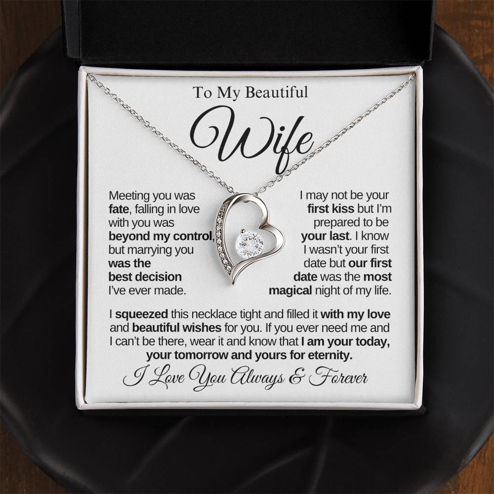 To My Beautiful Wife | Best Decision | Forever Love Necklace - WV