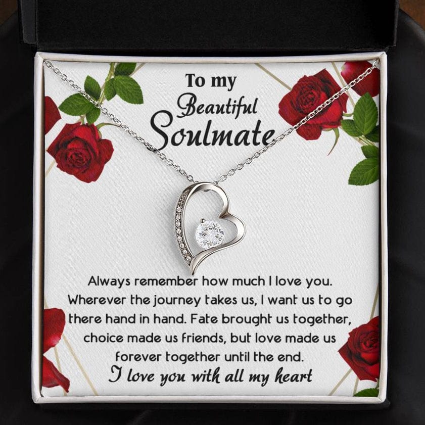 To My Beautiful Soulmate | Until The End | Forever Love Necklace