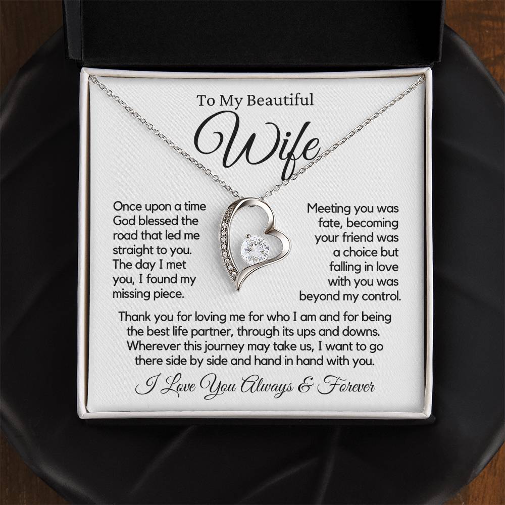 To My Wife | Missing Piece | Forever Love Necklace