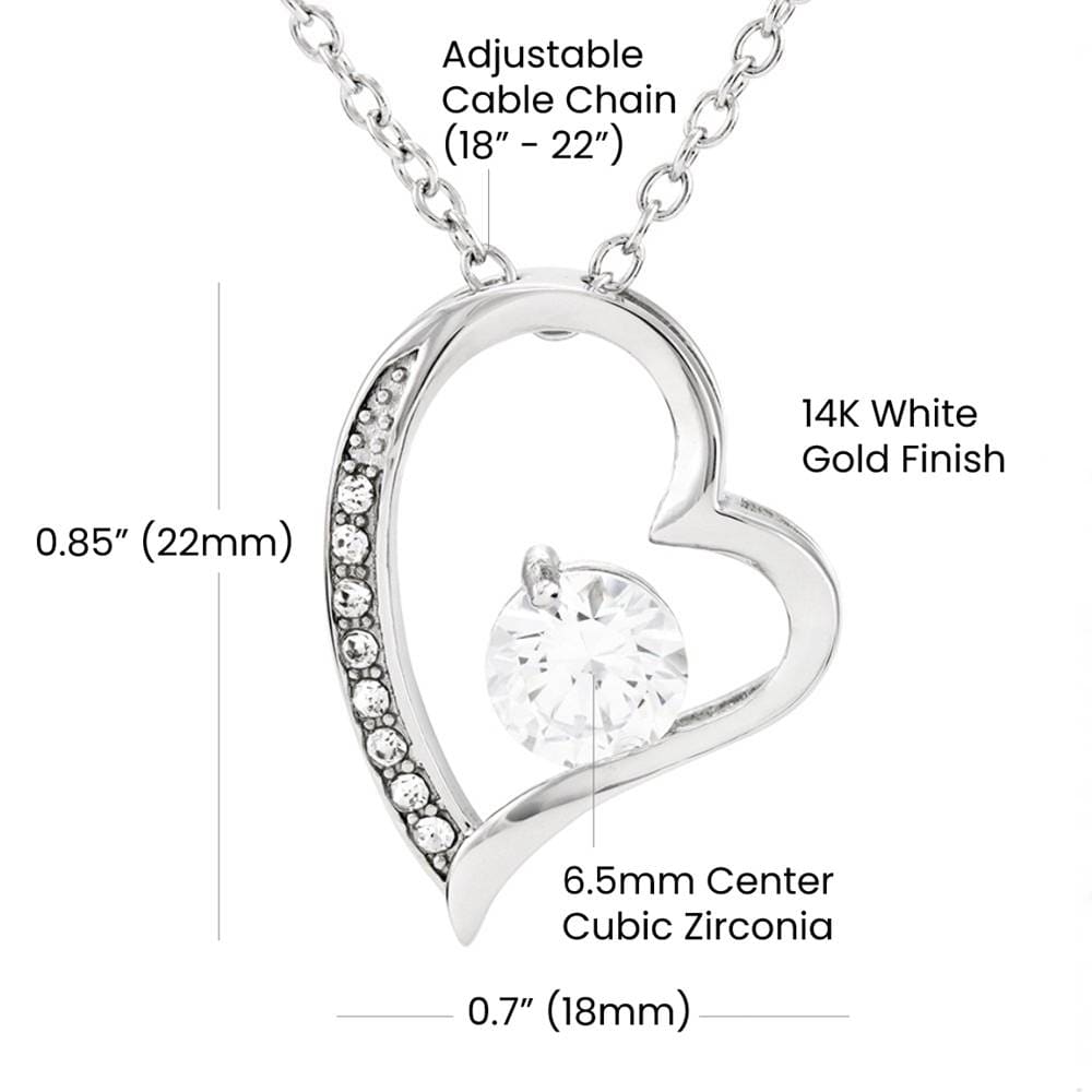 To My Beautiful Bride | I Love You | Forever Love Necklace - JENACDirect