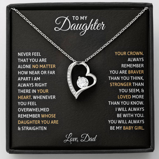 To My Daughter | Forever Love Necklace | Gift From Dad