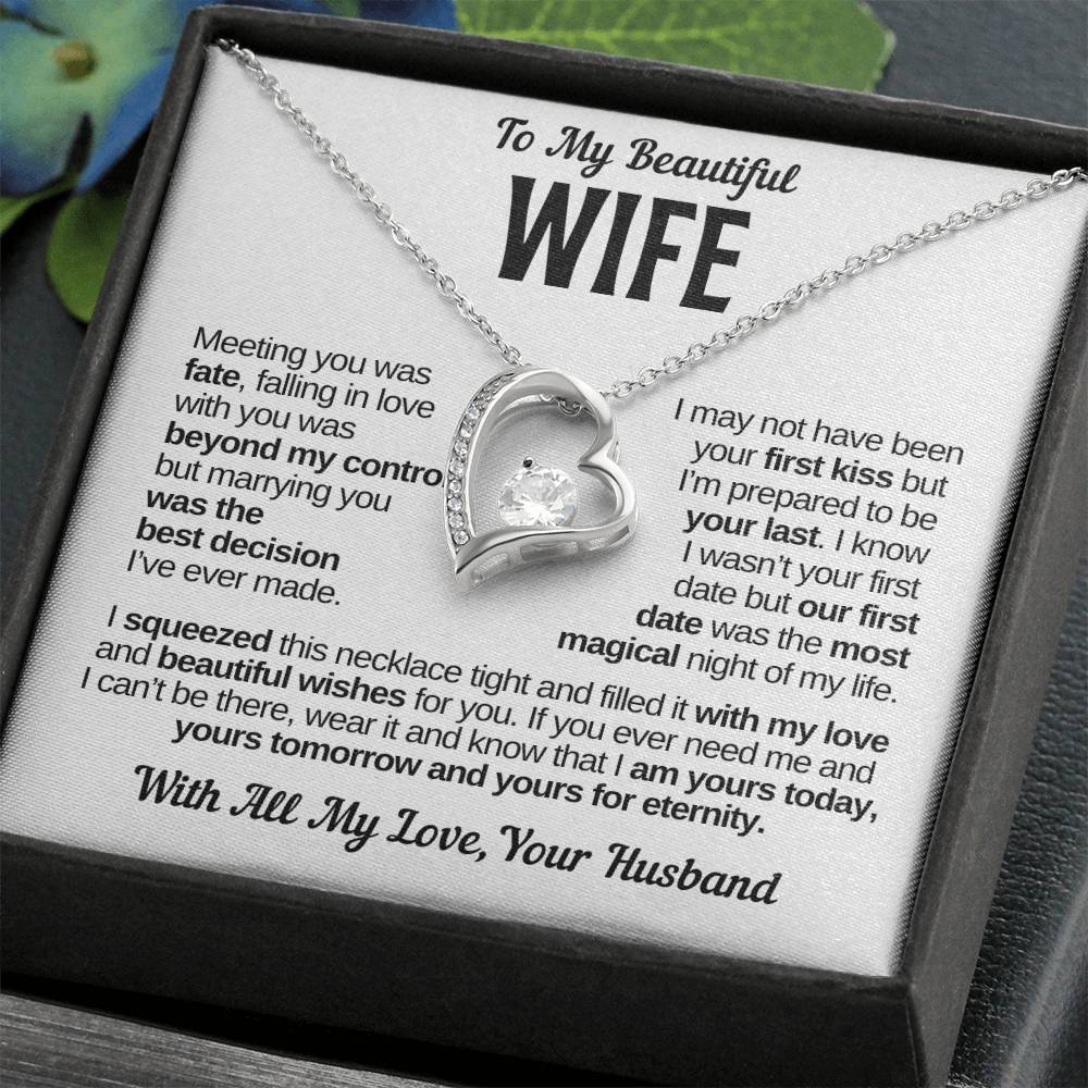 To My Beautiful Wife | Best Decision | Forever Love Necklace