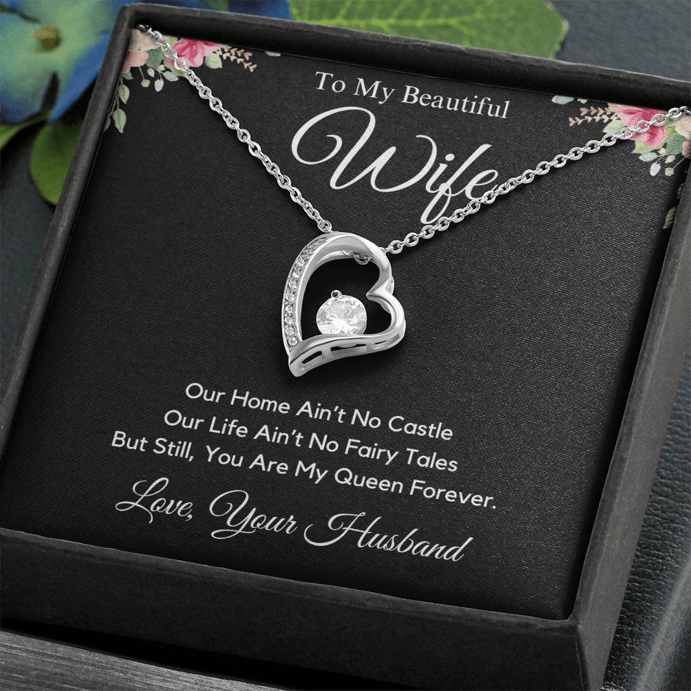 My Beautiful Wife | You Are My Queen | Forever Love Necklace