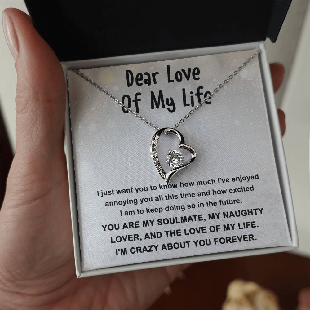 Dear Love Of My Life | Enjoyed Annoying You | Forever Love Necklace