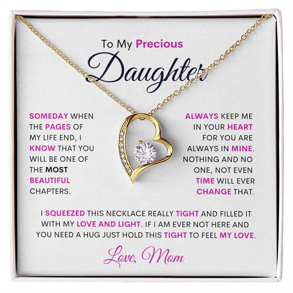 To My Beautiful Daughter | Most Beautiful Chapter | Forever Love  Necklace | from Mom