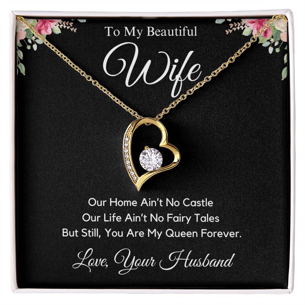 My Beautiful Wife | You Are My Queen | Forever Love Necklace