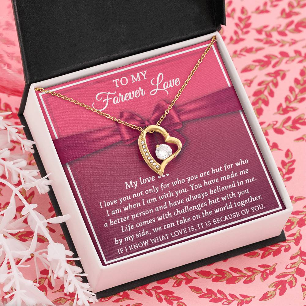 To My Forever Love | Believed In Me | Forever Love Necklace