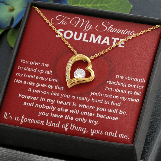 To My Stunning Soulmate | In My Heart | Forever Love Necklace