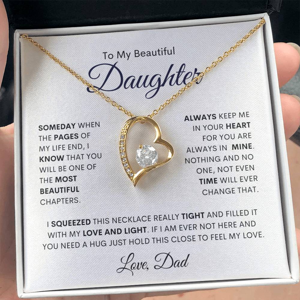 To My Beautiful Daughter | Most Beautiful Chapter | Forever Love  Necklace | from Dad