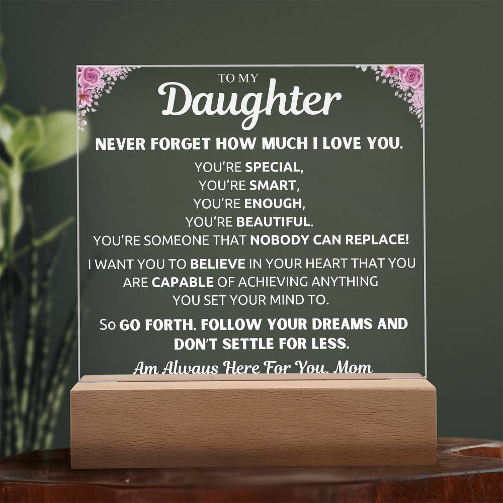 Gift From Mom To My Daughter | You'Re Special | Acrylic Plaque