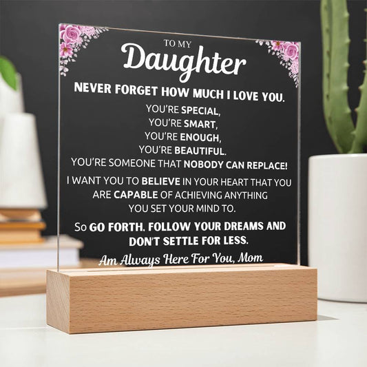 Gift From Mom To My Daughter | You'Re Special | Acrylic Plaque