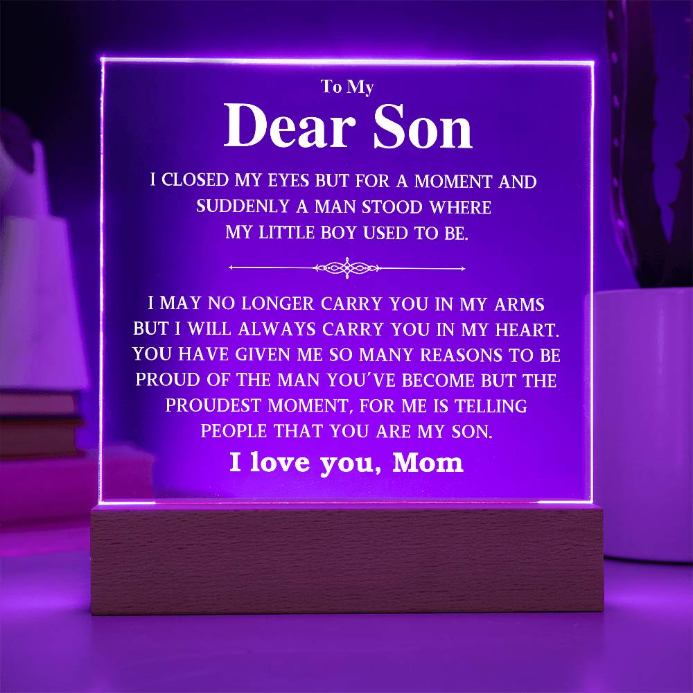 To My Dear Son | I Love You | Gift From Mom