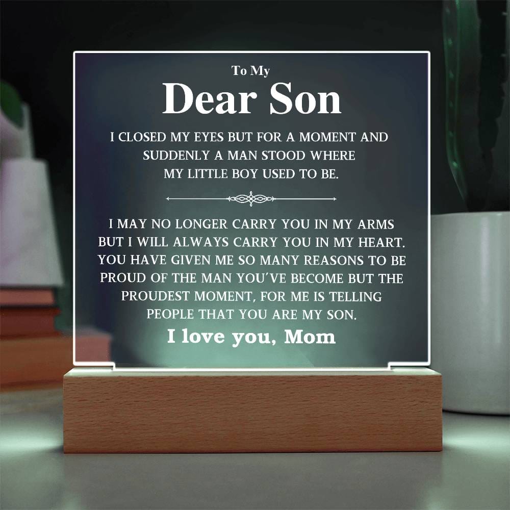 To My Dear Son | I Love You | Gift From Mom