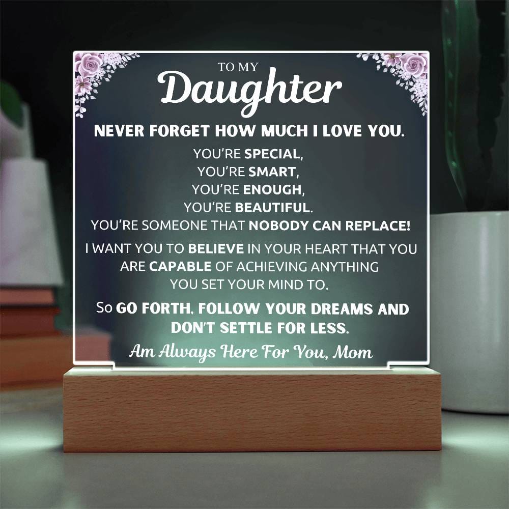 Gift From Mom To My Daughter | You'Re Special | Acrylic Plaque