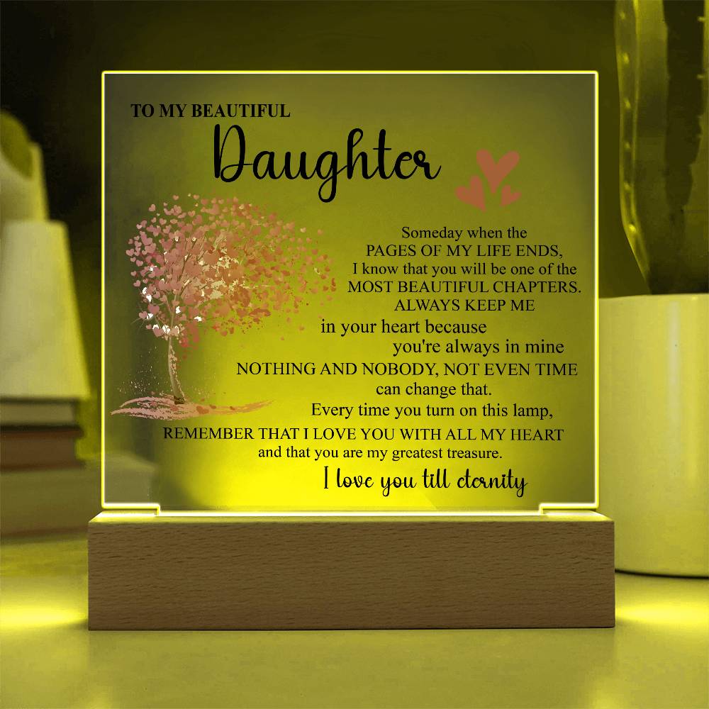 To My Beautiful Daughter | Beautiful Chapters | Acrylic Plaque