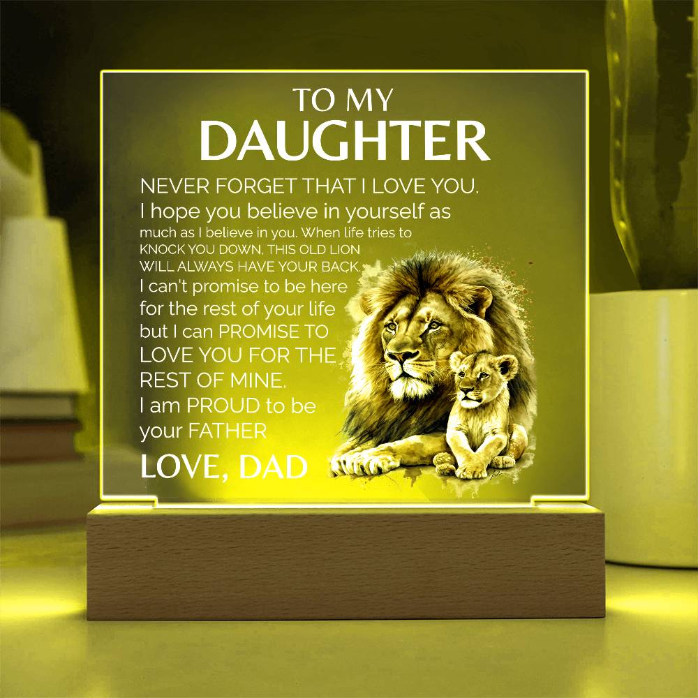 To My Daughter | Proud To Be Your Dad | Acrylic Plaque