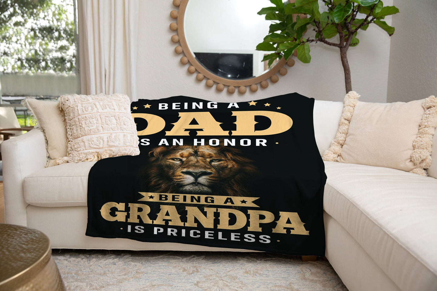 Being a Grandpa is Priceless | Cozy Plush Fleece Blanket