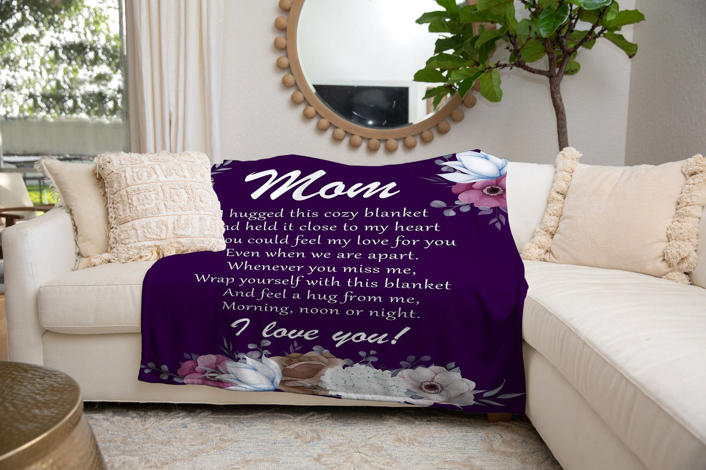 To My Mom | I Love You Cozy Plush Fleece | Sherpa Blanket